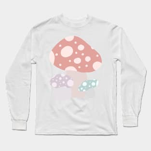 Three Pretty Mushrooms Long Sleeve T-Shirt